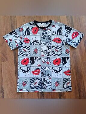 Oh Snap! Graphic Comicbook Pop Art Unisex/ Men's T-Shirt Sz M